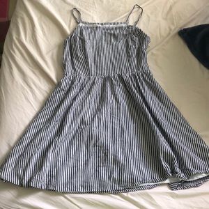 Old Navy blue and white striped dress